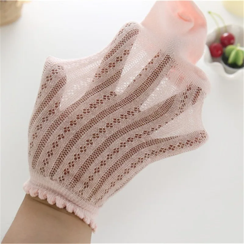 Дышащие хлопковые сетчатые носки принцессы детские длинные мягкие до колена