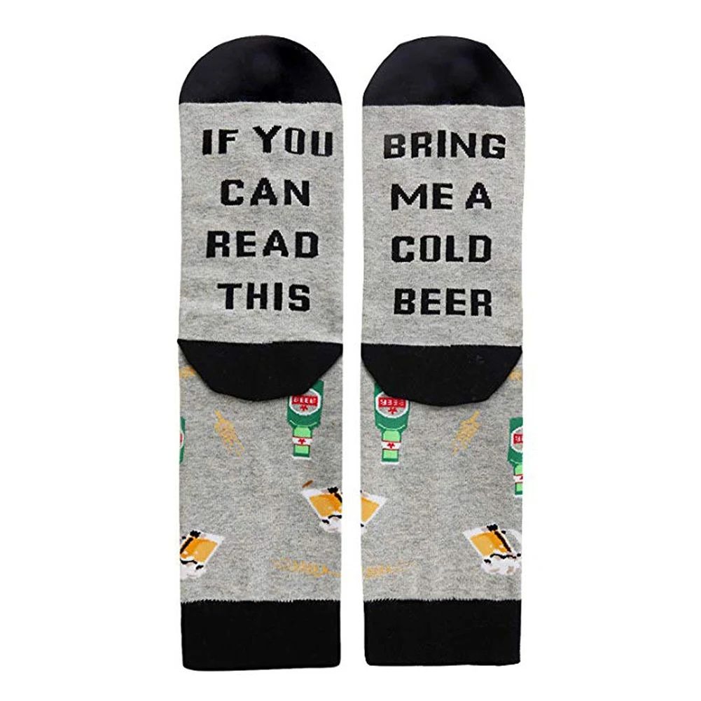 1 пара забавных пар носков стильные английские слова &quotЕсли вы можете прочитать