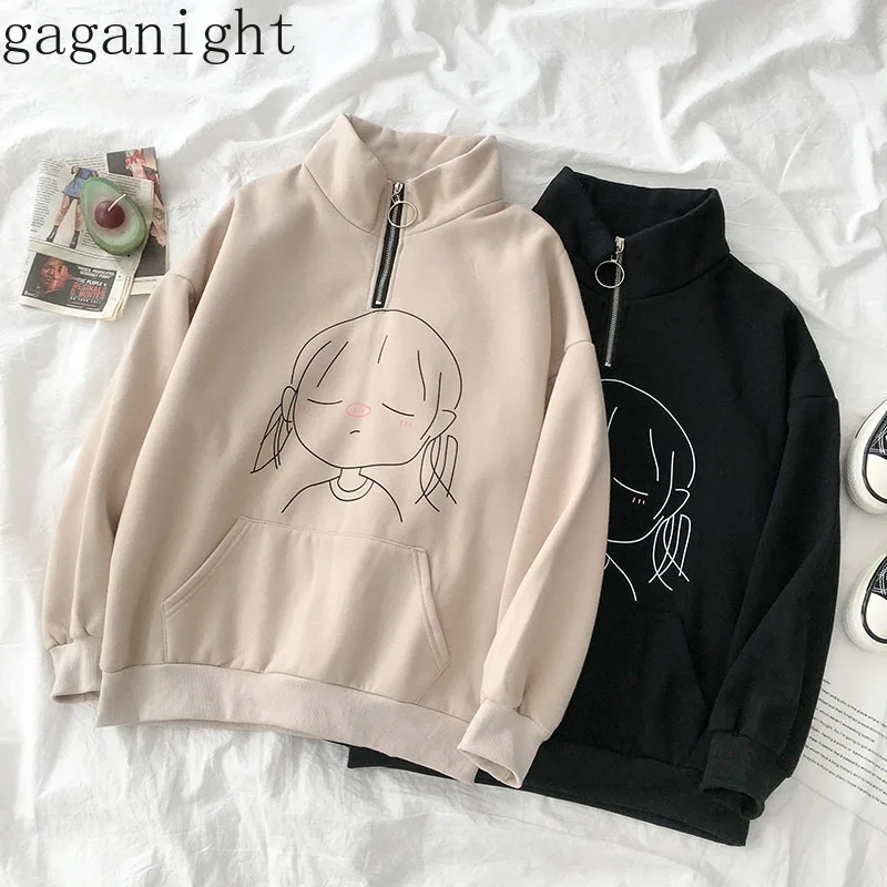 Gaganight/толстовки для девочек с героями мультфильмов Толстовка длинными рукавами