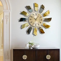 creative wall clock nordic design silent luxury fashion wall clock art living room large reloj de pared wall clocks bg50zb