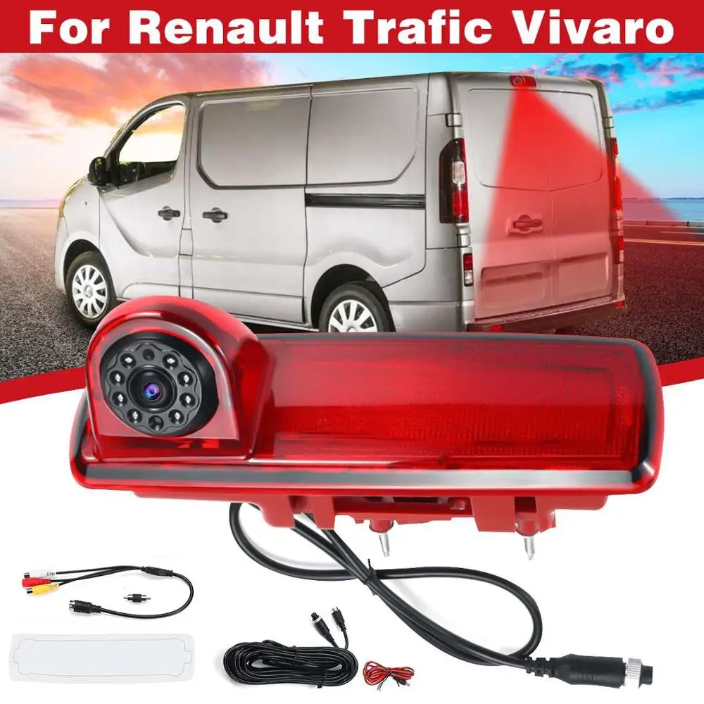Стоп-светильник HD 3-й камера заднего вида 170 ° для Opel Vivaro Renault Trafic X82 2014-2019 |
