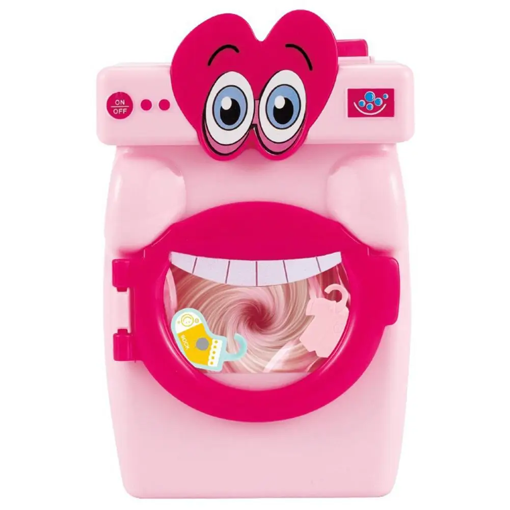 

Funny Simulation Big Mouth Rotatable Washing Machine Mini Play Doll House Furniture Kids Toy