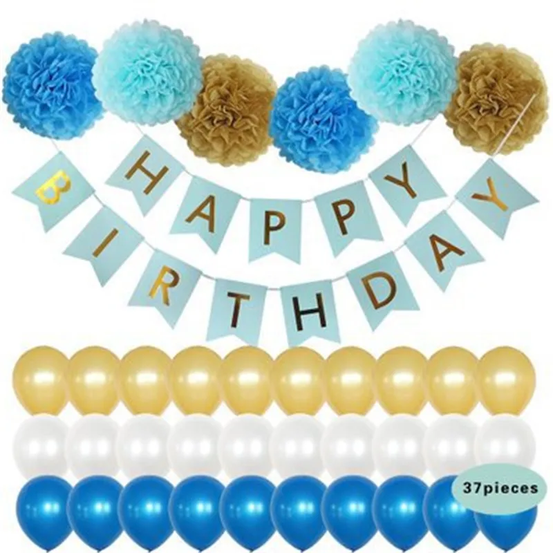 Набор воздушных шаров с флажками для детских праздников набор украшений дня