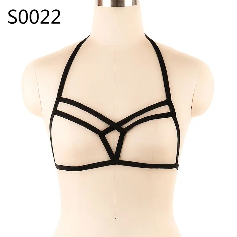 

New Women Sexy Lingerie Bandage Hollow Corset Push Up Top Strappy Bra Underwear