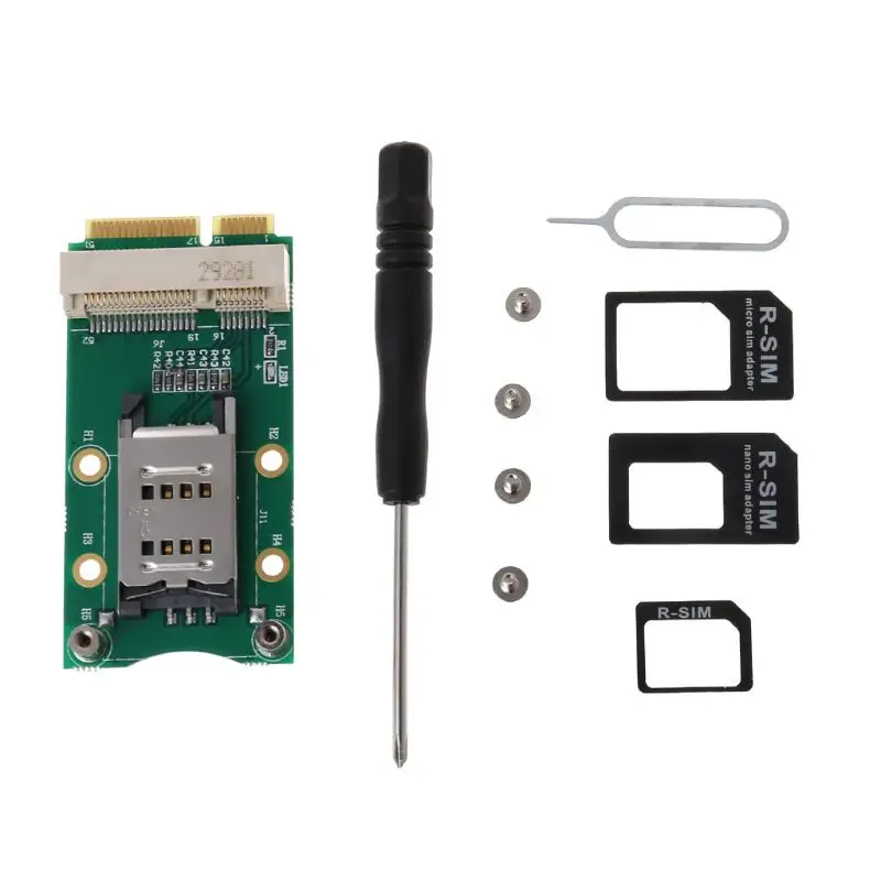 Mini PCI-E Adapter with SIM Card Slot for 3G/4G WWAN LTE GPS PCI-e | Компьютеры и офис