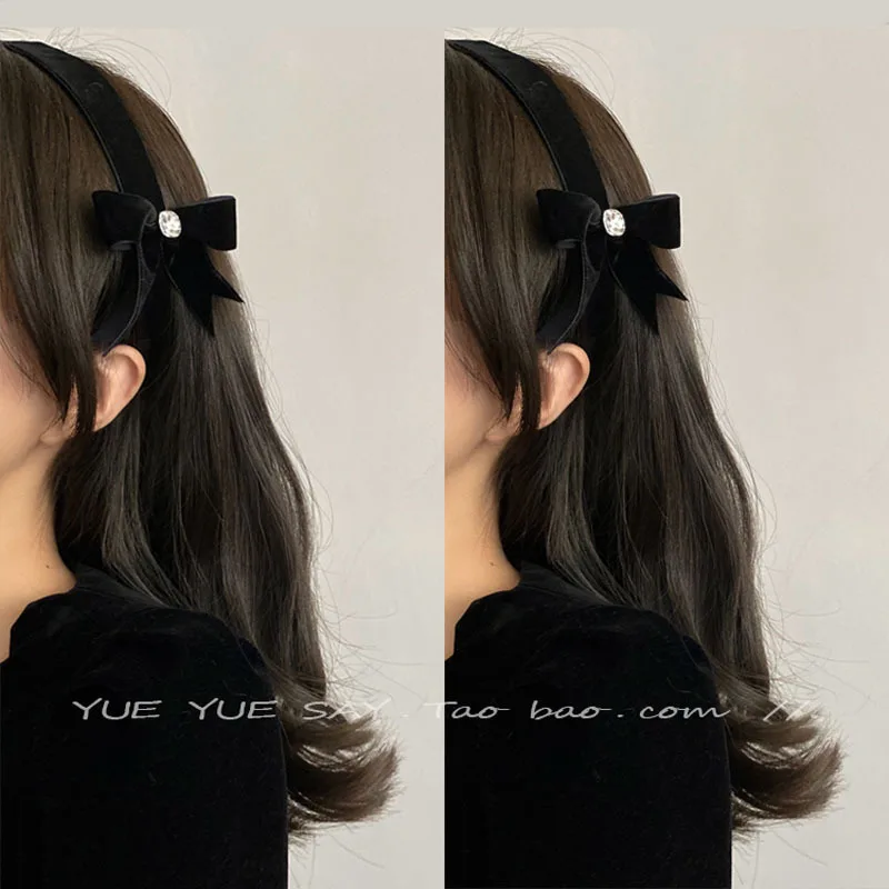 

New Women Girls Elegant Pearls Chain Bow Hairpins Sweet Hair Headband Hair Clips Barrettes Fashion Accessories bandeau femme