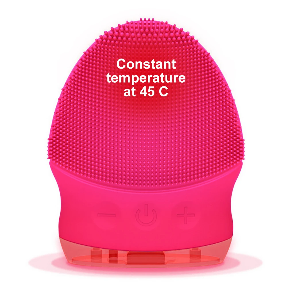 Электрическая силиконовая щетка для очищения лица массажер очиститель пор