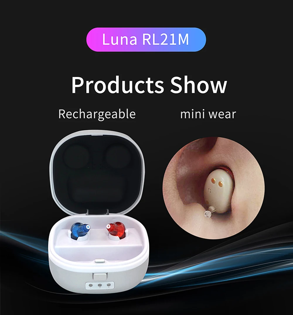 4 Каналы лучший цифровой Перезаряжаемые слуховой аппарат Невидимый наушники с