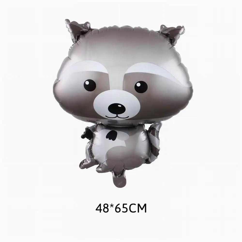 

5pcs Jungle Animal Foil Balloons Lion Tiger Monkey Zebra Cow Air Helium Balloon Kids Safari Birthday Party Zoo Theme Supplies