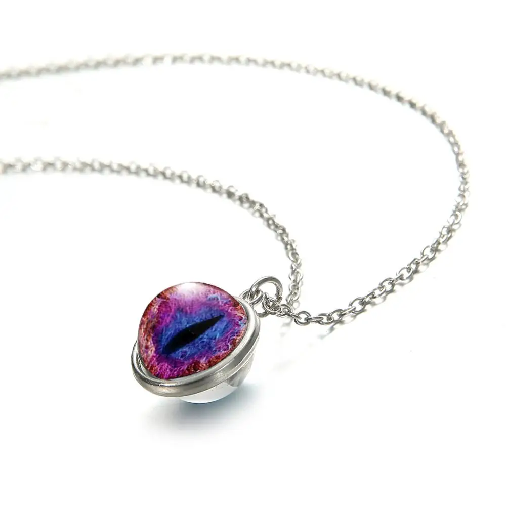 Азиатских несколько Цвет &quotDragon Eye&quot двусторонняя колье в последних тенденциях