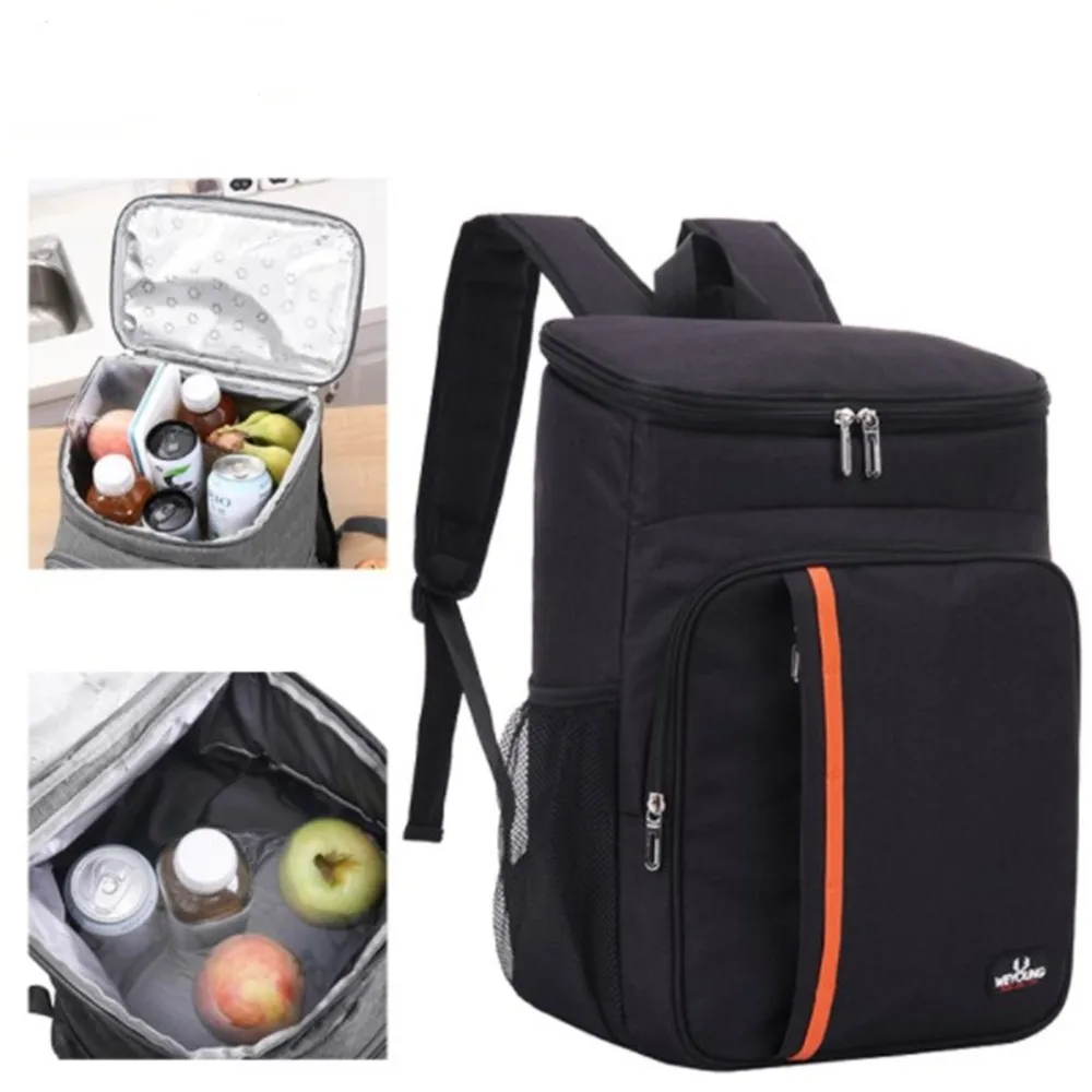 

18l Large Capacity Cool Warm Insulated Bag Leak Proof Lunch Backpack Thermal Picnic Bag Picnic Food Beverage Storage Bag