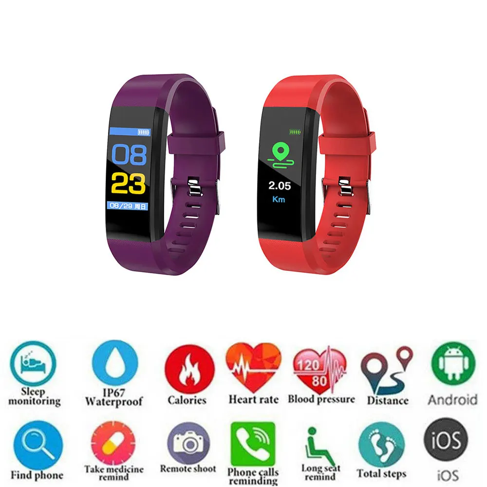 

PK M3 Sports Smart Watch Band Smart Wristband Bracelet Band Sport Smartwatch Heart Rate Blood Pressure Monitor Fitness Tracker