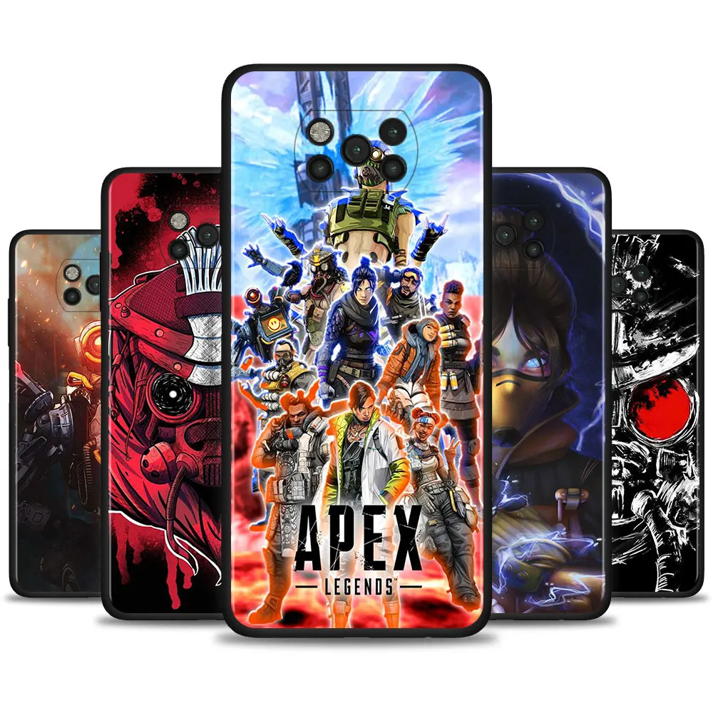 

Apex Legends Case For Xiaomi Mi Poco X3 NFC X3 M3 Pro F3 GT Pocophone F1 Black TPU Soft Silicone Cover Cellphones Couqe Capa