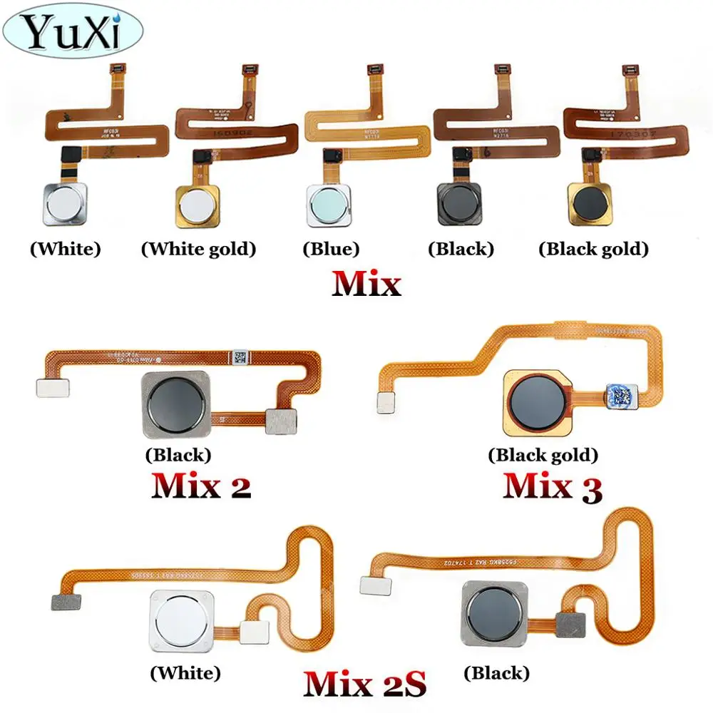 

YuXi Back Home Button Fingerprint Sensor Flex Cable For Xiaomi mi Mix 2 2s 3 Mix2 Mix2S Mix3 Phone Repair Parts