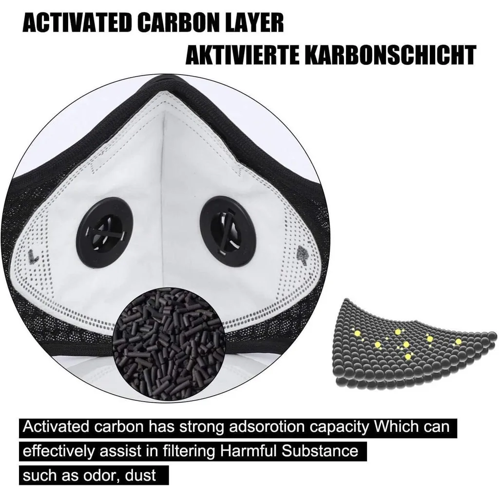 

Fast Shipping Face Breathable Mouth Mask 3D Breathing Valve Adult Reusable Washable Proof Soft Anti-dust Mask Cycling Masks