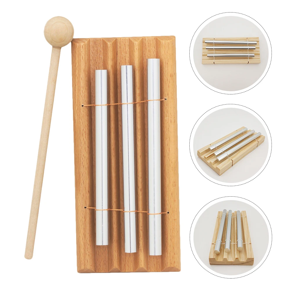 

1Pc Wooden Instrument Durable Percussion Instrument Plaything (Wood color)