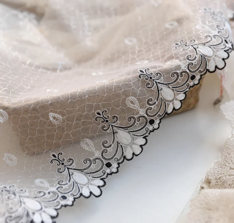 1 метр кожа цвет 2 слоя полиэстер кружевная отделка высокое качество свадебное