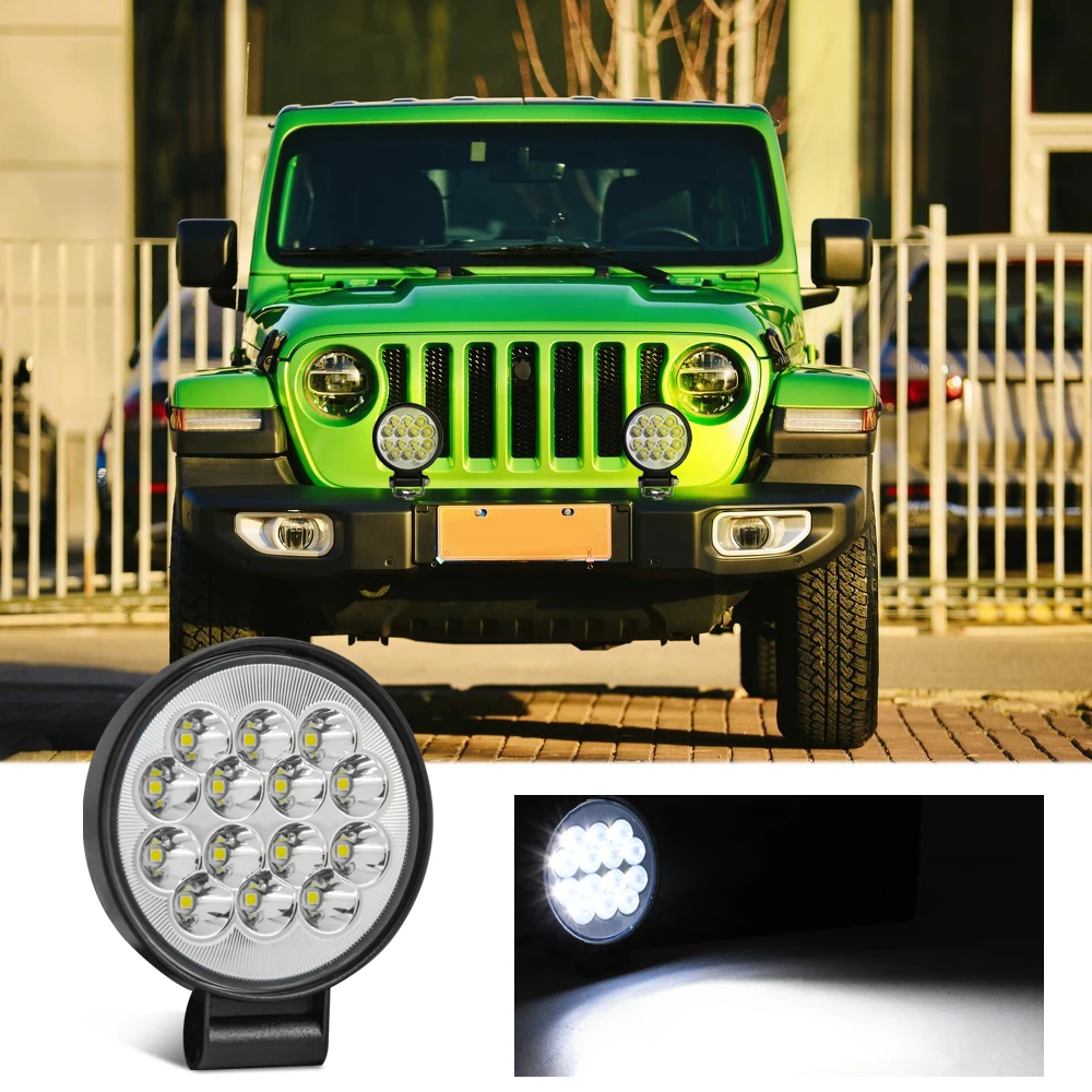 

1pcs 2pcs Two Color Lens Built In Square Work Light 3 Inch Suitable for Most Special Vehicles Off Road Vehicles Accessories