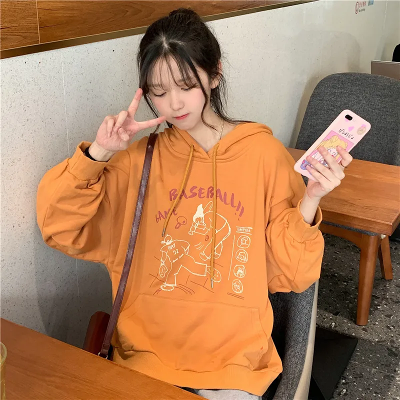 

Japanese Vintage Oversize Sweater Women's 2021 Loose Korean Trendy Ins Idle Style BF Thin Fried Street Top