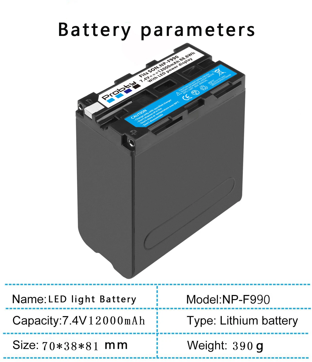 12000mAh NP-F990 NP-F970 перезаряжаемый литий-ионный аккумулятор для NP-F550 F750 F970 F960 - купить