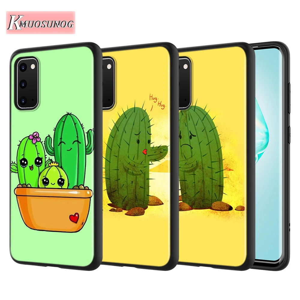 

Cartoon Cactus plant For Samsung Galaxy S20 FE Plus S20Ultra S10 Lite A01 A11 A21 A21S A31 A41 A42 A51 A71 A81 Phone Case