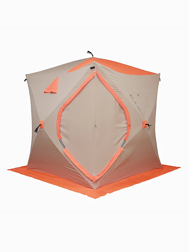 

Winter Ice Fishing Tent 3-4 Person Automatic Free Build Pop Up Outdoor Camping Tourist Tent Winter shelter Fishing Nature hike