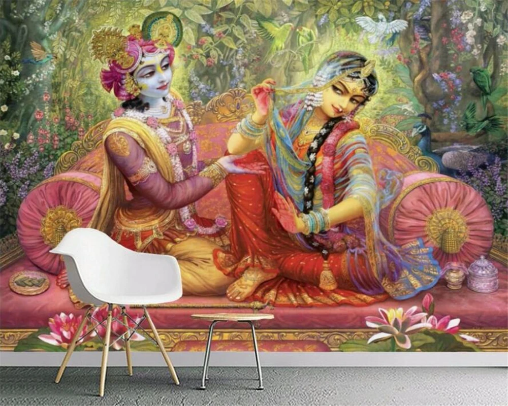 

Красивая картина маслом в гостиной, спальни, на заказ, настенный индийский фон для ТВ, дивана, декоративная живопись