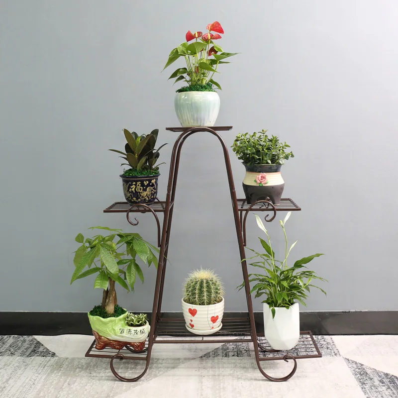 Новый многослойный цветок из кованого железа массивное дерево в Европейском