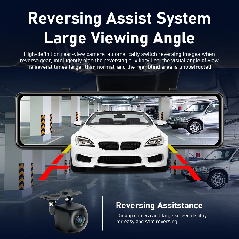 Jansite 10 88 дюймов Автомобильный видеорегистратор видео рекордер зеркало заднего