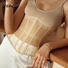 Irene сетчатый прозрачный сексуальный бюстье, укороченный топ, на завязках сзади, клубный Топ, корсет, топы для женщин