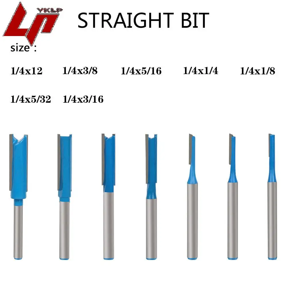 

7pcs Milling cutter rod 1/4"6.35mm hard Tungsten steel wear-resisting Suitable for wood products