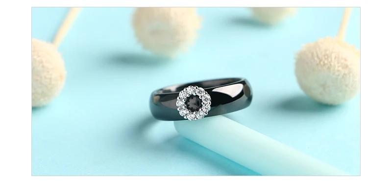 Bling CZ Кристалл Круг геометрический для женщин Ювелирные наборы для женщин никогда не выцветает здоровые керамические серьги кольца на палец обручение подарок