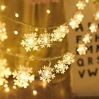 Светодиодсветильник гирлянда со снежинками, Рождественский Декор для дома, подвесная гирлянда, Рождественский Декор, Рождество 2021, новый год 2022