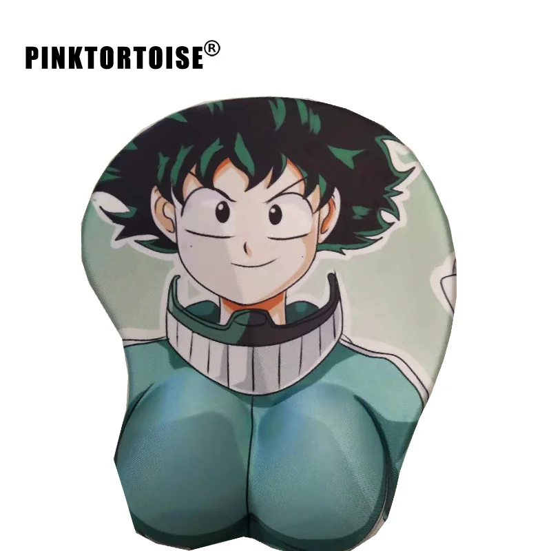 3d коврик для мыши Boku no Hero Academia игровой с мягкой грудью и подставкой на