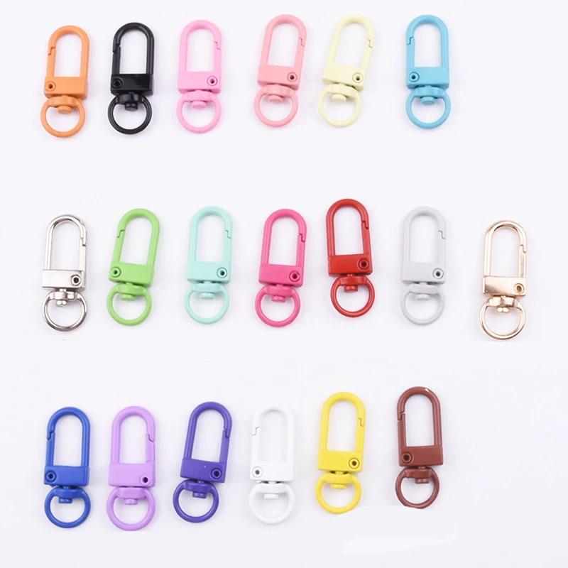 

5pcs/Lot Snap Trigger Clips Buckles For Keychain Lobster Clasp Hooks For Necklace Key Ring DIY Making Handmade