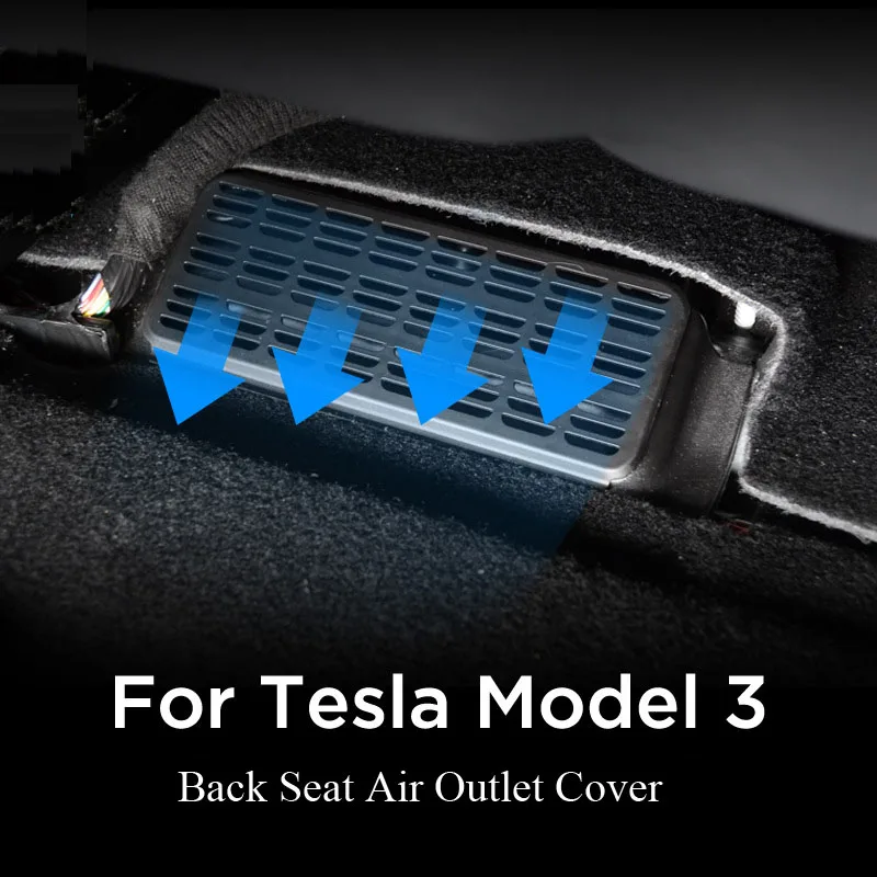 

Car Air Outlet Cover Net For Tesla Model 3 2017-2020 Under Seat Air Vent Cover Accessories Air Conditioning Vent Cover