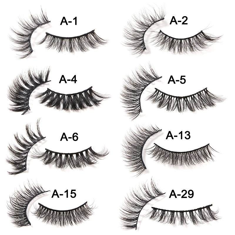 8 пар 3D норковых волос Лидер продаж накладные многоразовые натуральные ресницы