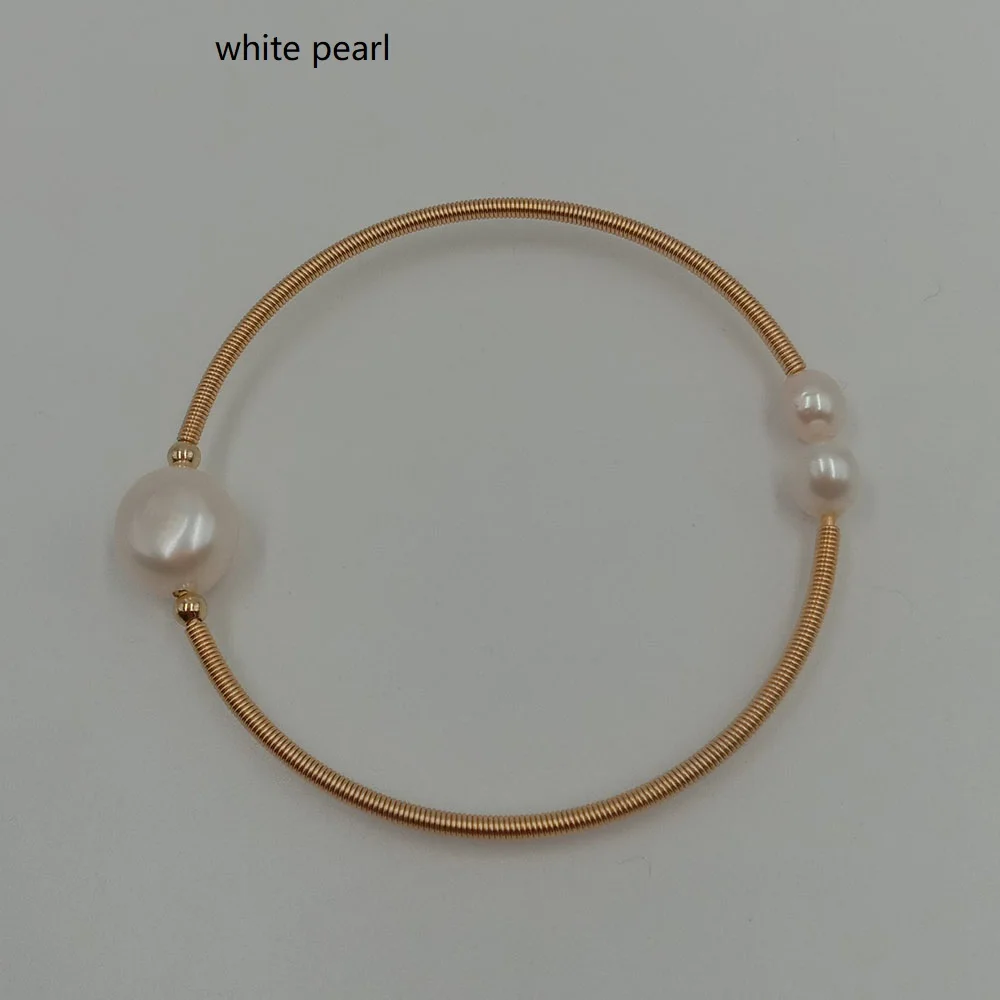 Браслет из пресноводного жемчуга в стиле барокко браслет 100% натурального с