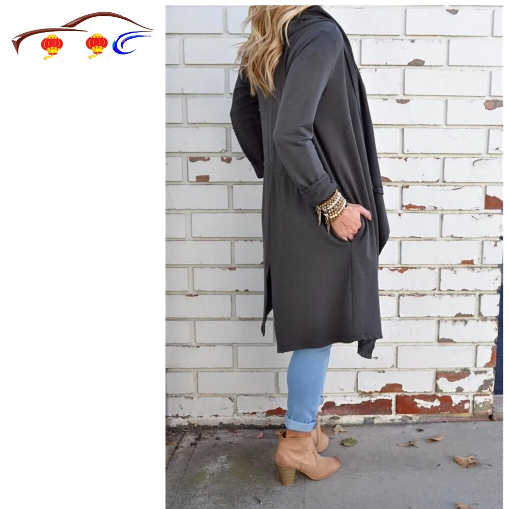 Свободный и необычный вязаный раздельный сращенный кардиган пальто для женщин