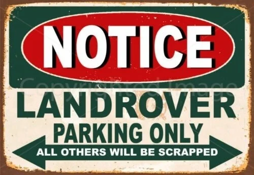 

Метка LANDROVER, только для парковки, металлический жестяной плакат, настенный плакат, 20*30 см
