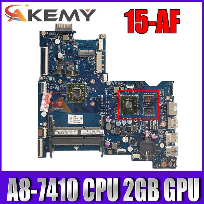 

Для HP 15-AF Материнская плата ноутбука ABL51 LA-C781P 813971-501 с A8-7410 Процессор HD 8600 R5 M330 серии 2 Гб GPU 100% тестирование Быстрая доставка