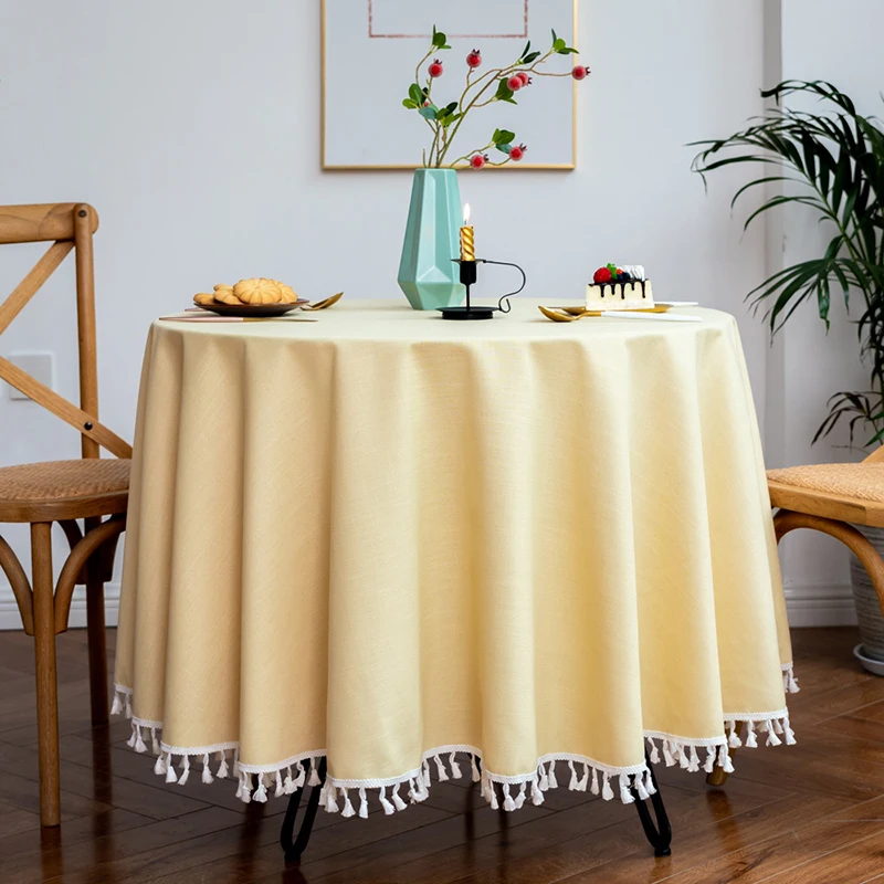 

Satin Table Cloth Linen Tablecloth Cotton Solid Color table cloth christmas tablecloth new year's products decor