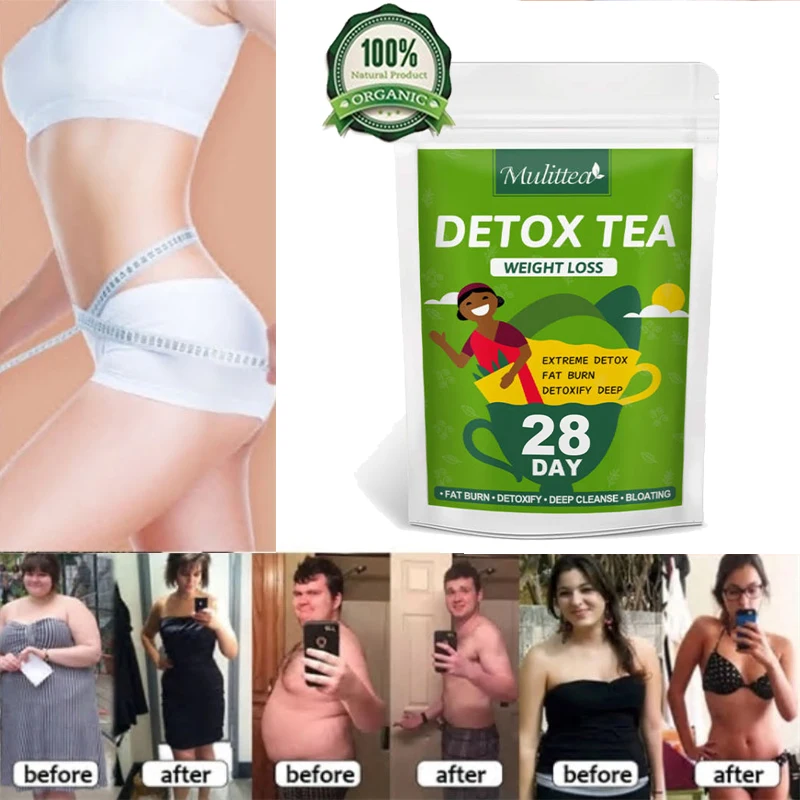 

Mulittea Herbal Detox Teabag Drink Fat Burning Bloating&Constipation Control Appetite Anti Obesity Slimming Weight Loss Product