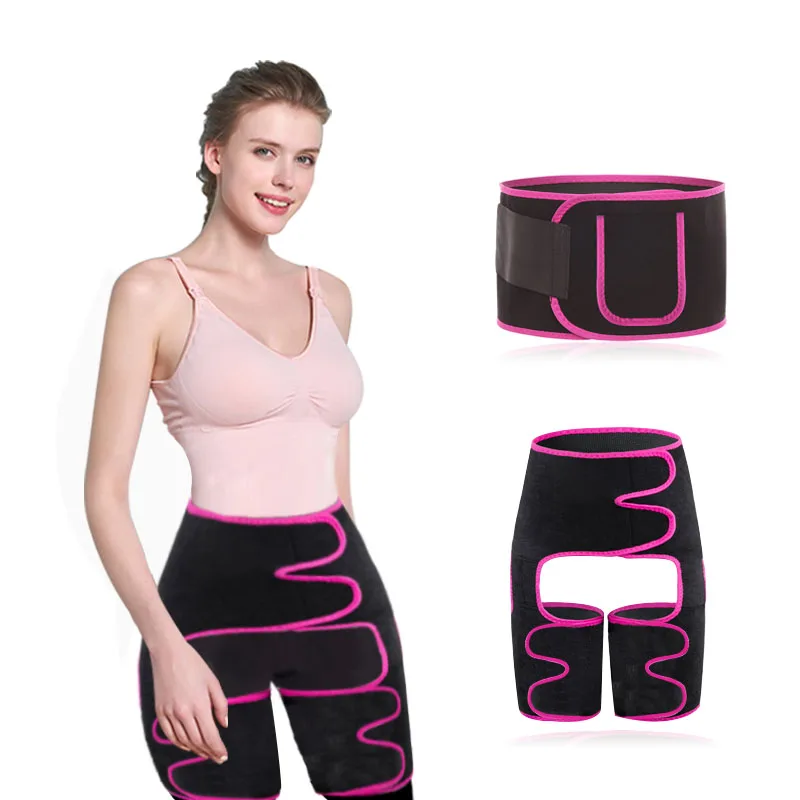 

Waist 3-in-1 Thigh Trimmer For Women Abdomen With Body Shaping Device Adjustable Weight Loss Butt Lifter Fitness Workout Belt