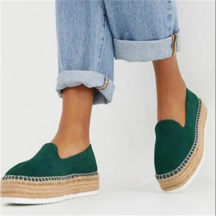 

Fisherman Female Shoes Espadrilles Shoes Slip-on Casual Loafers Women Platform Flats 2021 Ballet Flats Ladies Shoes