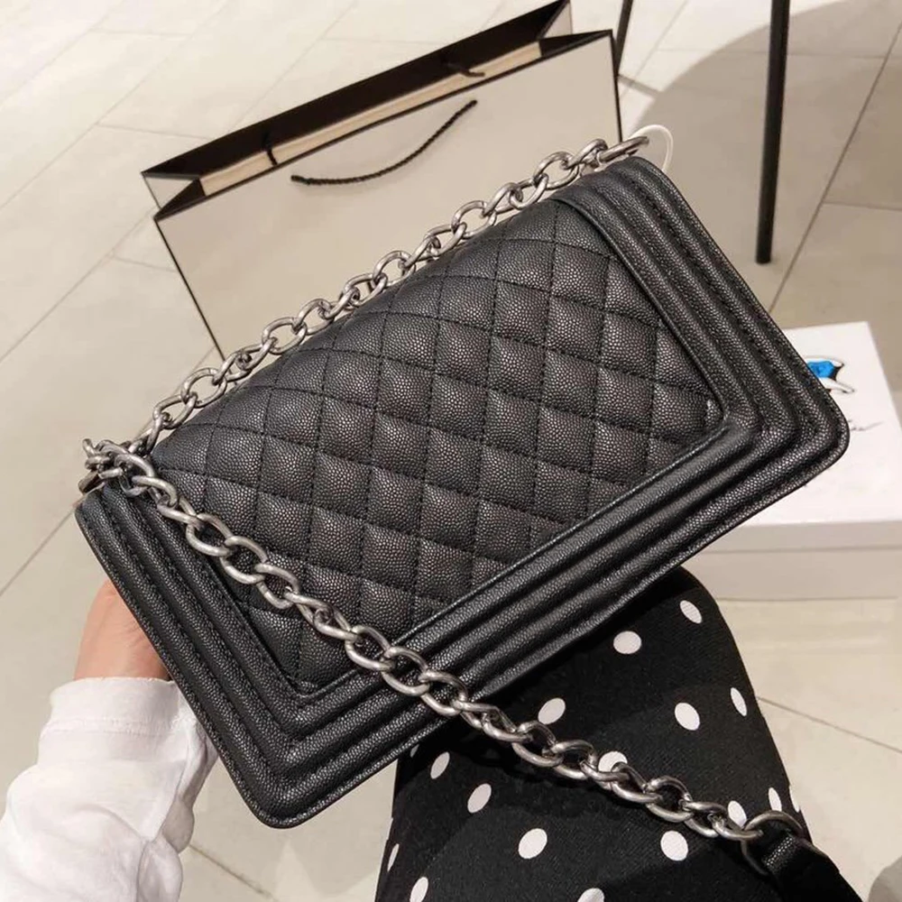 

New Fashion Large Capacity Ladies Large Leather Messenger Bag New Hot Mom Handbag Luxury Designer Chain Shoulder Bag