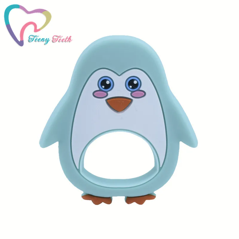 Teeny teeth 1 шт. силиконовый милый пингвин с животными ожерелье для прорезывания