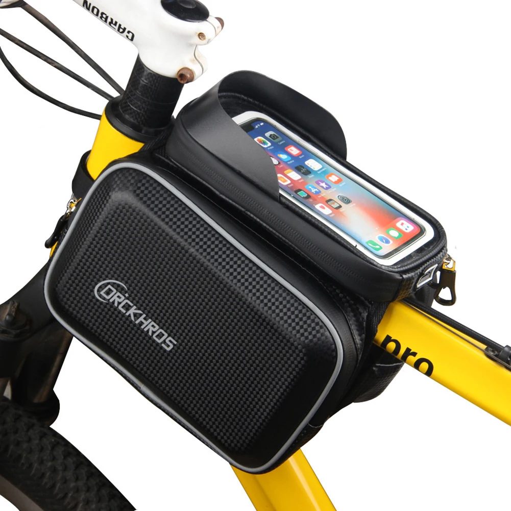 

New Bike Phone Holder Bag Case Waterproof Cycling Bike Mount 6.7in Mobile Phone Stand Bag Handlebar MTB Bicycle Accessories