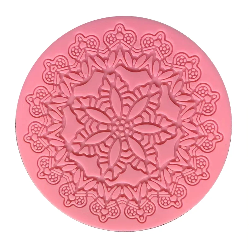 Форма цветка силиконовый кружевной коврик 3D помадка форма торт украшение