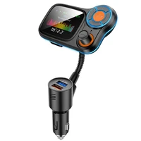 wireless bluetooth fm transmitter for car color screen wireless car radio adapter with qc3 0 2 4a charging